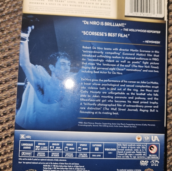 Raging Bull DVD - Robert DeNiro - NEW - Picture 2 of 2